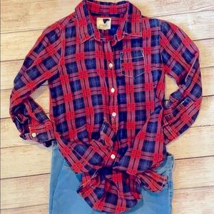 Sale 3 for $15 Peek Girls Plaid Button Down Shirt